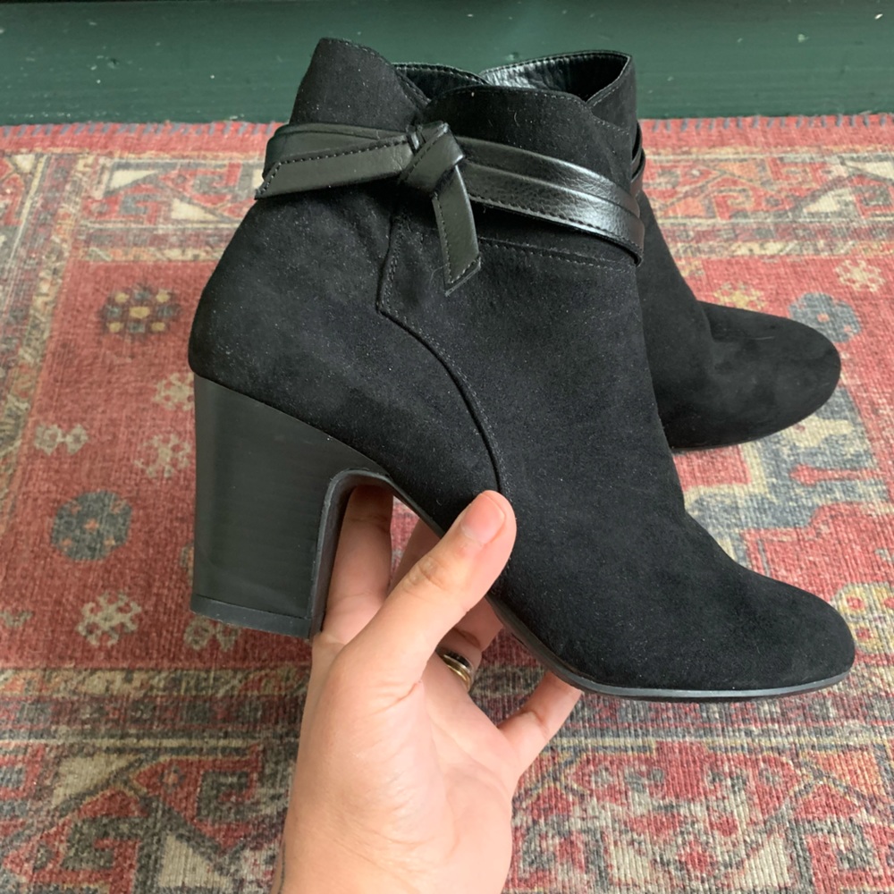 Solanz Black Ankle Boots Women’s Size 8